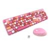 Mofii Милая беспроводная ретро круглая клавиатура мышь комбо эргономика 104 клавиши совместима с несколькими системами для ноутбука игры офис работа