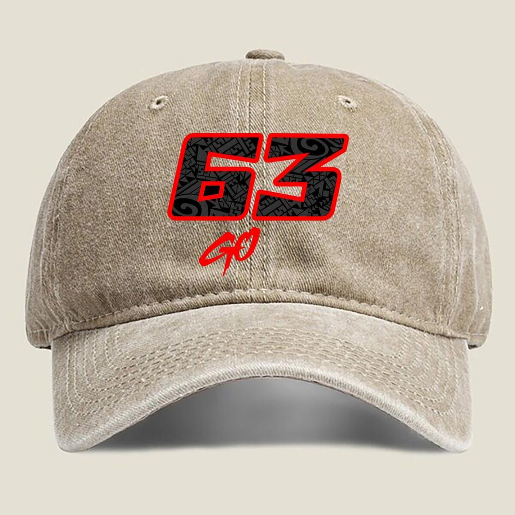 Stylized Go Racing Graphic Fashion Washed Baseball Cap Hat Outdoor Activities