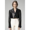 Womens Jacket Genuine Leather Crop Blazer Women's Jacket
