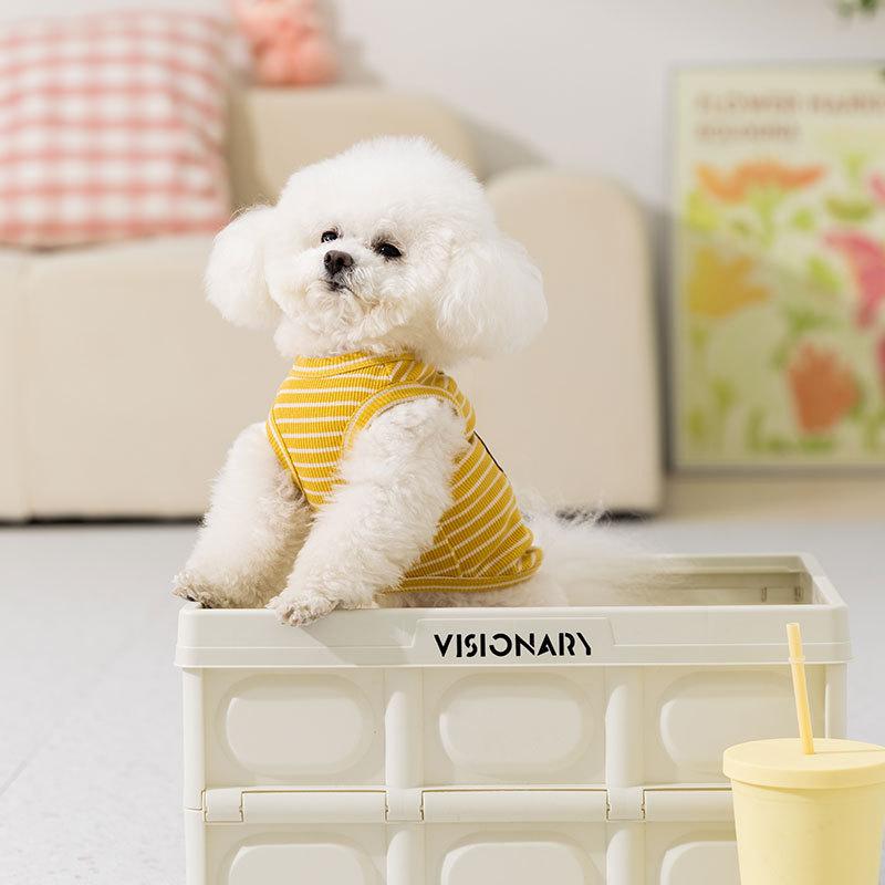 Japan and South Korea New Spring and Summer Thin Vest Teddy Bear Small and Medium Dog Bipod Pet Clothes