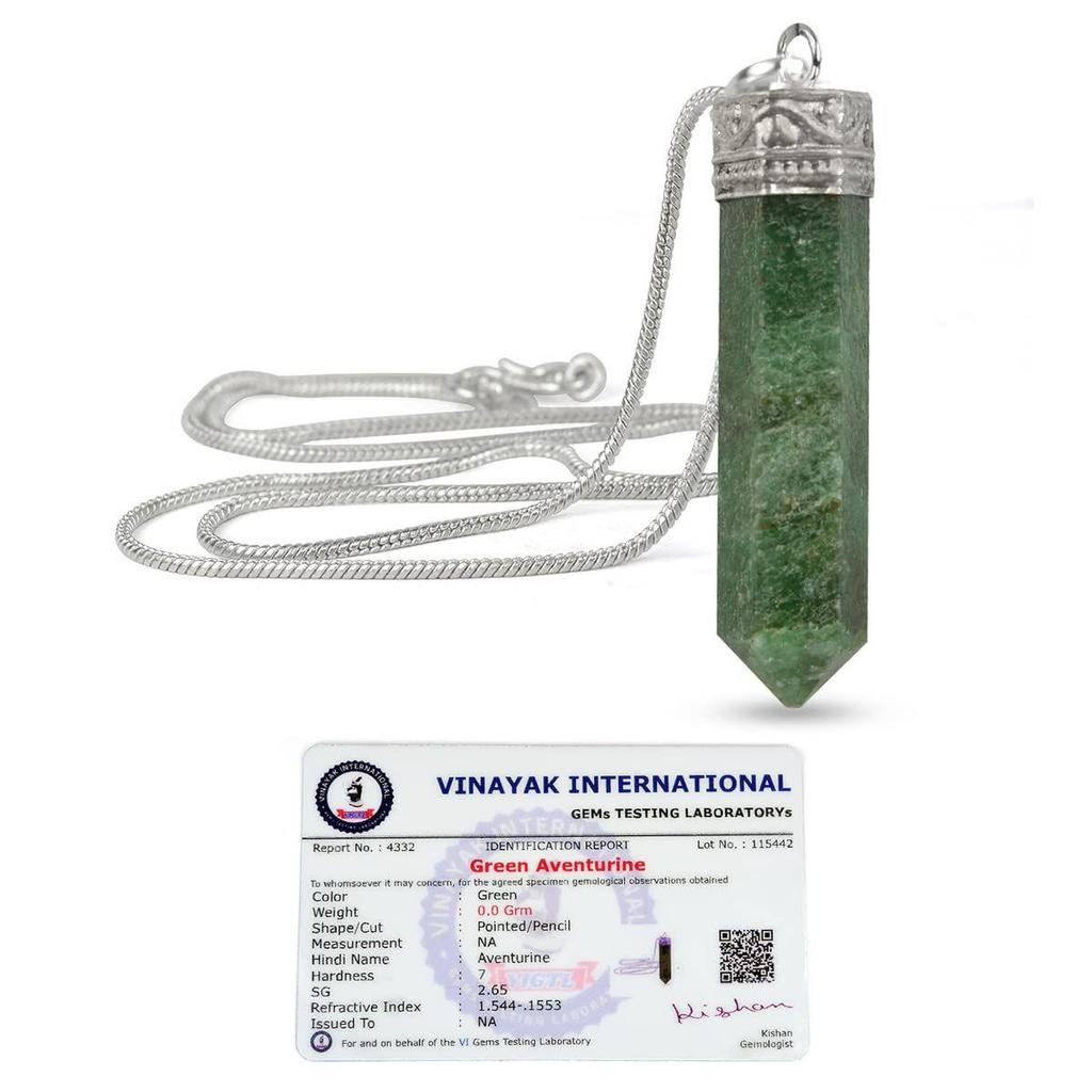 Подвеска-карандаш из кристалла Рейки с натуральным сертифицированным кристаллом качества AAA с сертификатом и металлической цепочкой для исцеления и кристаллическими лечебными драгоценными камнями