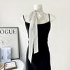 Korean Polka Dot Silk Scarf Long Streamer Neck Scarf Women'S Versatile Decorative Scarf Scarf Women'S Long Scarf