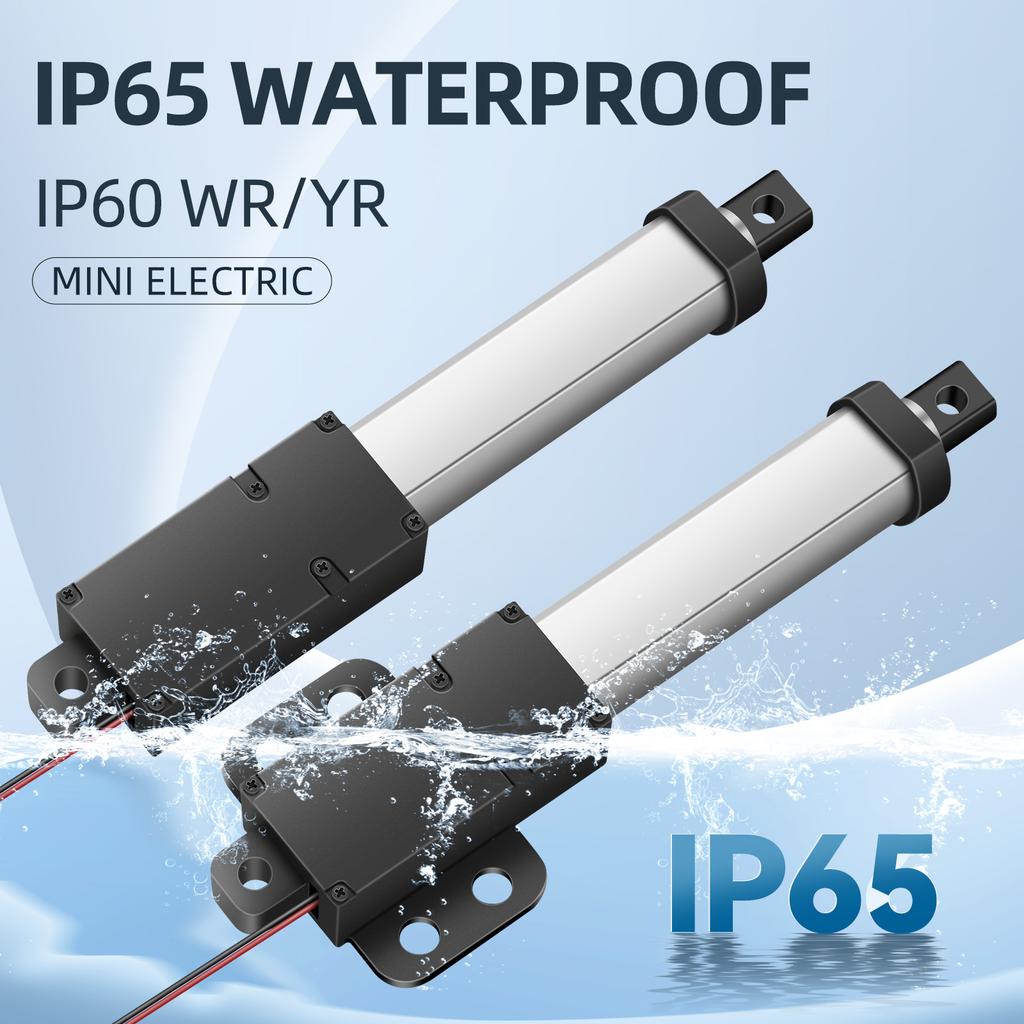 IP65 Protection Small Linear Actuator Stroke 30/ 50/100/150/200mm Length Speed 150mm/s Electric Motor With wireless controller