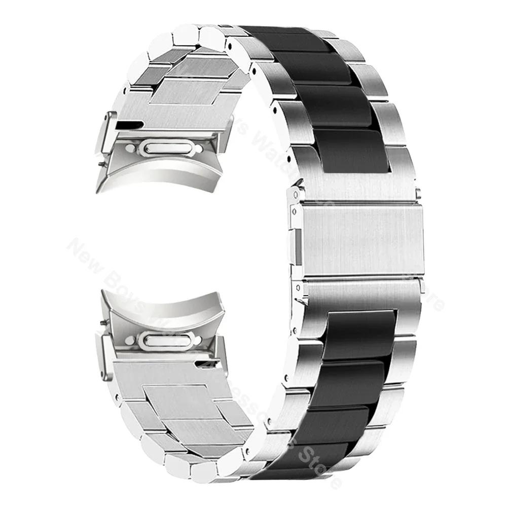 Быстросъемный ремешок из нержавеющей стали для Samsung Galaxy Watch 7 6 4 5 pro 40 44мм 45 42 46мм ремешок без зазора для watch6 classic 43мм 47мм