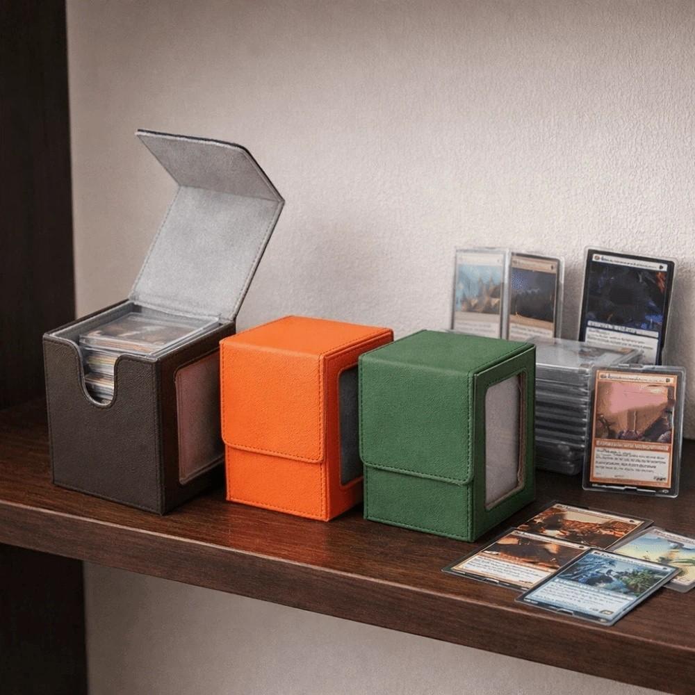 Moisture-proof Window Collection Box PU Game Card Organizer Game Organizer