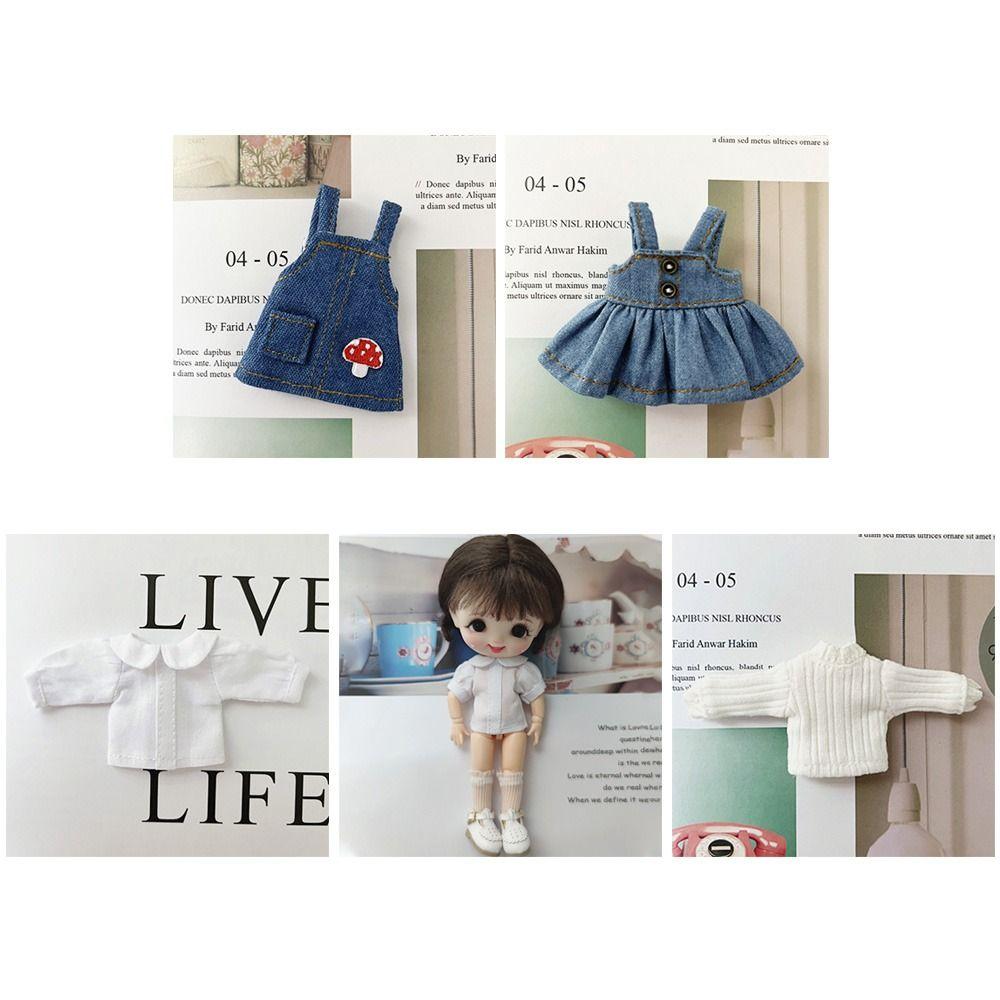 Кукольные брюки 1/11 1/12 Куклы Повседневная одежда Модные комбинезоны Одежда Аксессуары для одежды Кукольная рубашка