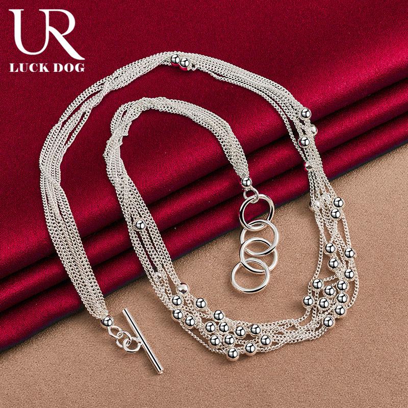 Ожерелье из стерлингового серебра 925 пробы с маленькими бусинами и виноградом, модные свадебные украшения