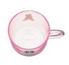 Starbucks Gela Pique collaboration glass mug, soft pink, 355ml. Gela Pique glass mug, pink.