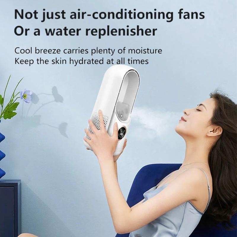 Bladeless Fan Home & Office Table Cooling Fan Portable Air Conditioner Economical Mute Air Cooler