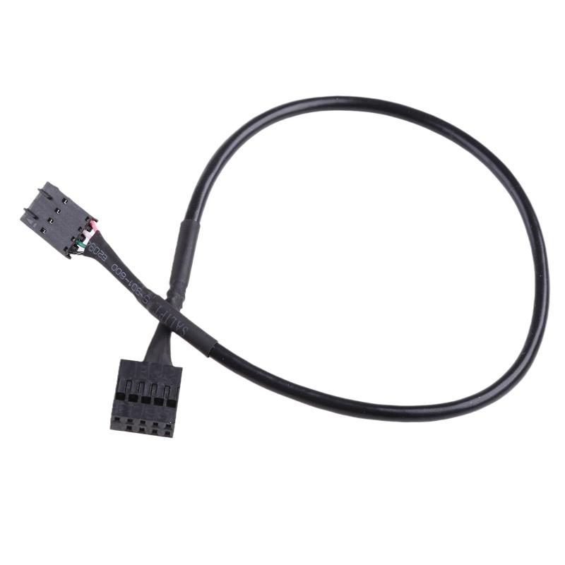 9-контактный USB-разъем, Male 1-to-2 Female, Карта-разветвитель, Кабель-разветвитель USB 2.0, Разъем для материнской платы, Порт-адаптер