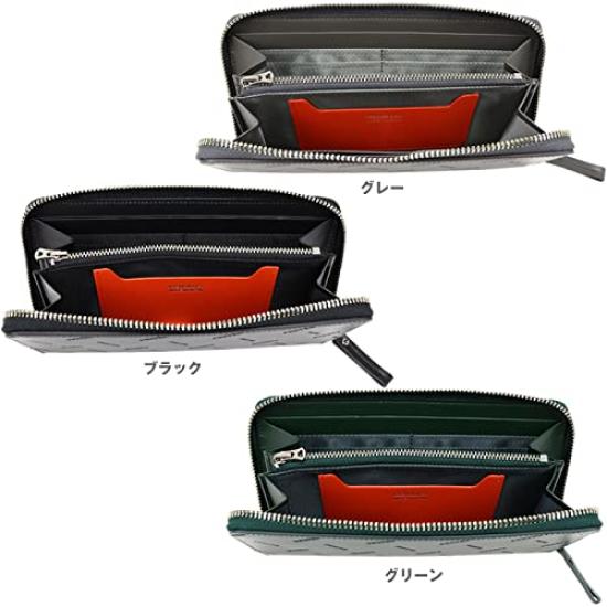 Porter Кошелек из натуральной кожи с отделкой из натуральной кожи, длинный кошелек Yoshida Bag PORTER007-02283 (зеленый)