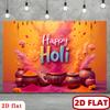 Holi Festival Photo Backdrop, for Party Photo Booth Indoor Outdoor Decor