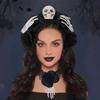 Хэллоуин Декор Хэллоуин Обруч для Волос Преувеличенная Готическая Цветочная Повязка на Голову Реквизит для Фотографии