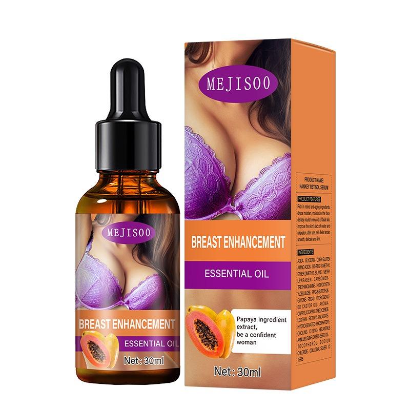 Breast Massage Oil, Warming Heating Massage Oil for Breast Tightening, Chest Care Essential Oil for Women