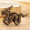 Brass Chinese Dragon Sculpture for Home Decor