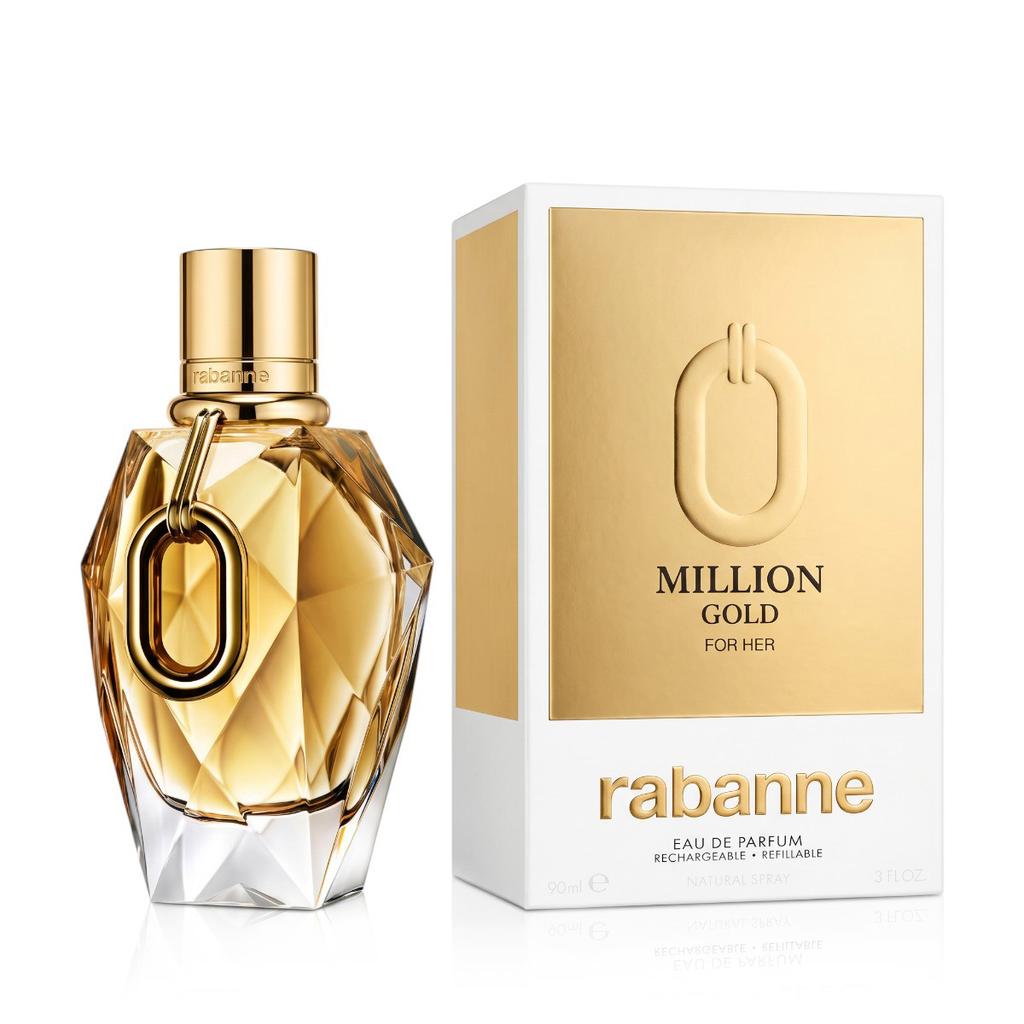 Paco Rabanne, Million Gold, Eau De Parfum, For Women, Refillable, 90 ml