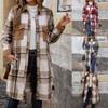 European & American Autumn/Winter Retro Plaid Shirt Jacket