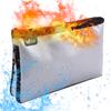Small Fireproof Money Bag Fire and Water Resistant Expandable Document Bag Safe Storage Pouch
