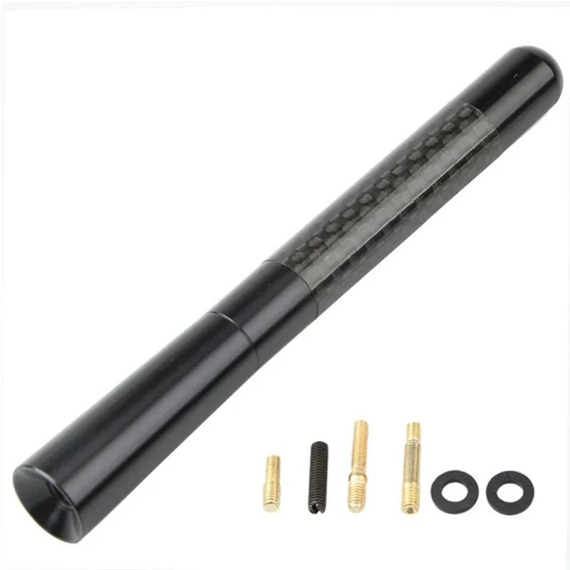 3,5 см/8 см/12 см универсальная автомобильная короткая радиоантенна из углеродного волокна черная автомобильная антенна на крышу радиоантенна FM/AM металлические приемные антенны