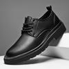 2024 New Casual Leather Shoes for Men British Lace-up Oxford Shoes Antiskid Classic Business Dress Outdoor Flat Designer Shoes