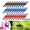 10 Pcs Plastic Lawn Mower Blades Grass Trimmer Head Replacement Cutter Garden