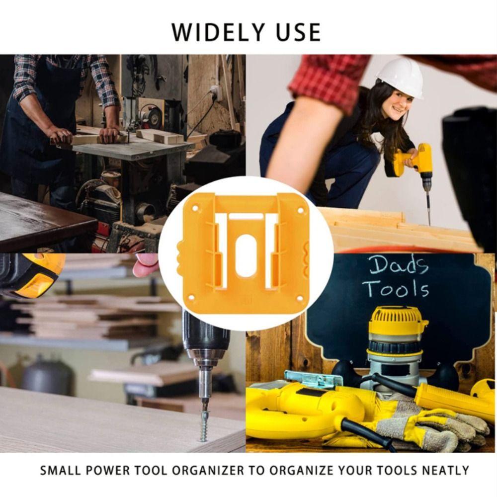 Wall-mounted Battery Base Durable Battery Base Bracket New Battery Holder Connector  for Dewalt