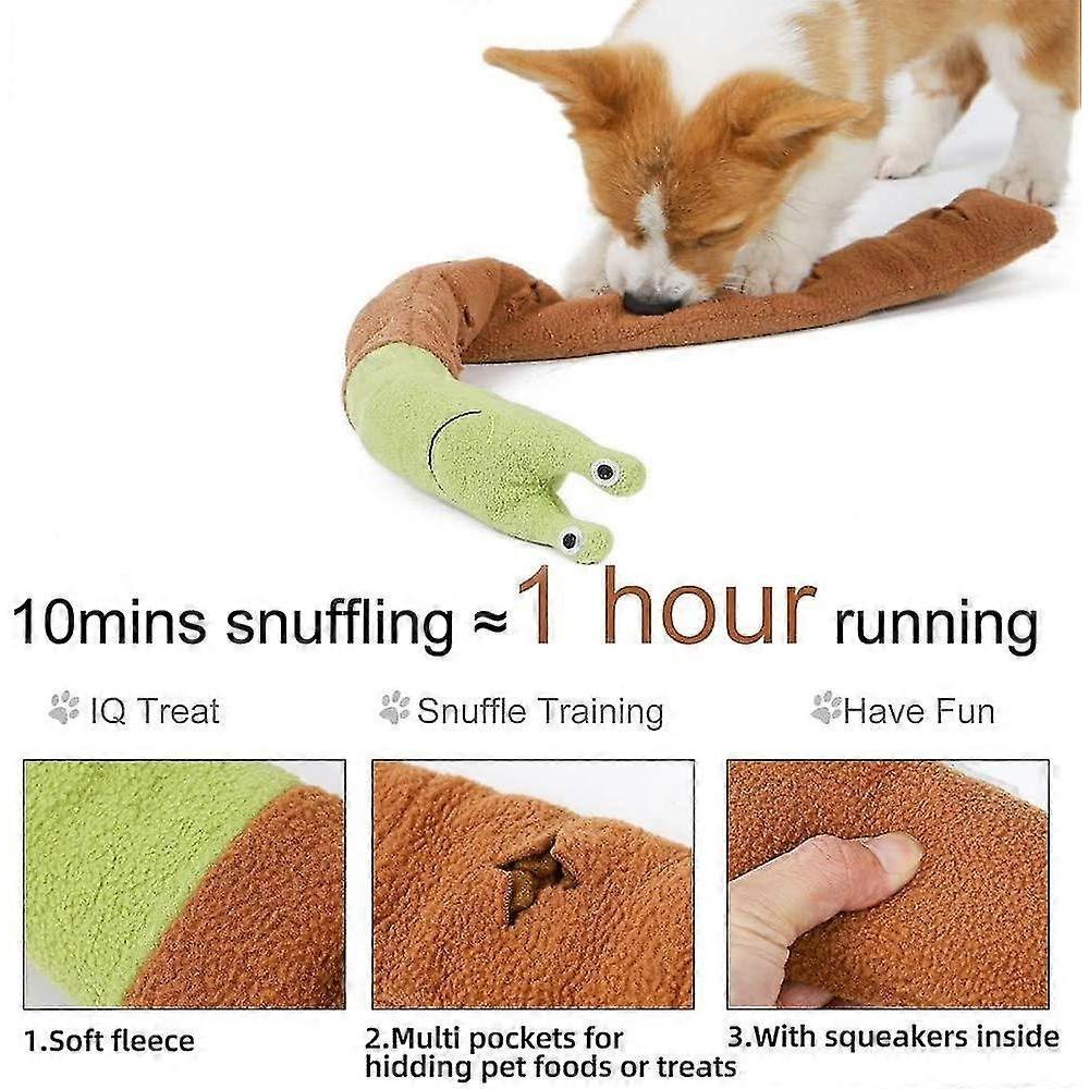 Interactive Plush Snuffle & Teething Dog Toy