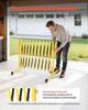 VEVOR Industrial Expandable Barricade, 3.94m Expandable Safety Barrier, Flaxible Mobile Barricade with Locking Casters
