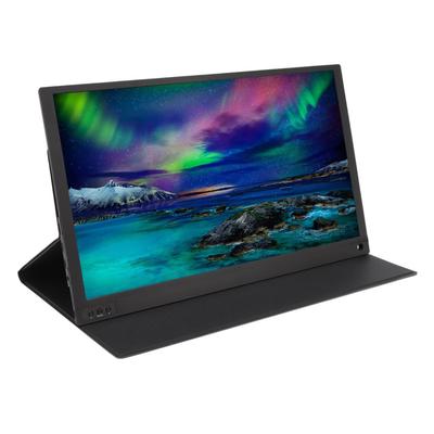 Портативный IPS HDR HD 4K Игровой Светодиодный Компьютерный Ноутбук Дорожный Монитор со Динамиками и Кожаным Чехлом для и Телефона 15,6-дюймовый Монитор, Монитор, 169