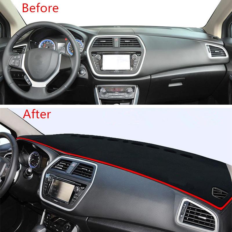 For Suzuki SX4 Crossover S-Cross 2014- 2024 Dashboard Cover Pad Mat Dashmat Sunshield Carpet Car Styling