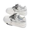 Little White Shoes Women's Ins Tide 2025 Spring New Thick Baseplate Shoes Niche Versatile Trend Student Sports and Leisure Shoes