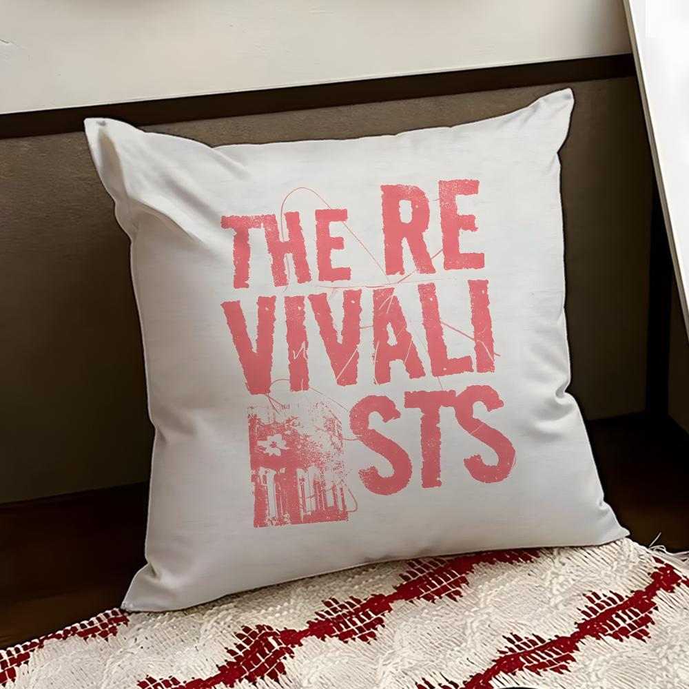 The RRevivalistsS Band Cushion Cover Reversible Soft Durable Pillow Cover Home Car MultiScene Use for Daily Comfort