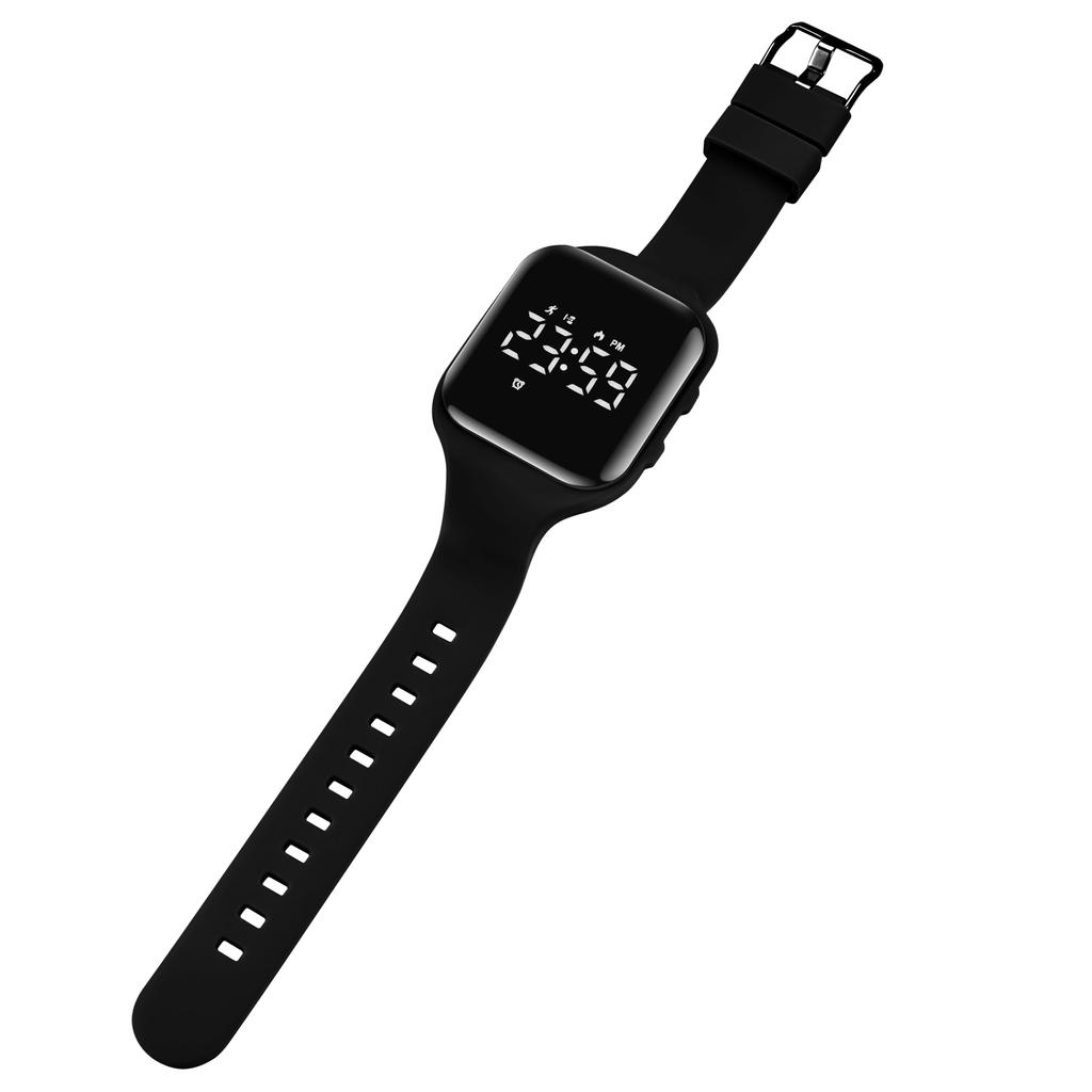 Digital Watch Boys Children Smart Watch Activity Meter Kids Girls 5ATM Waterproof Rechargeable Sports Watch Pedometer Distance Alarm Clock Date Day