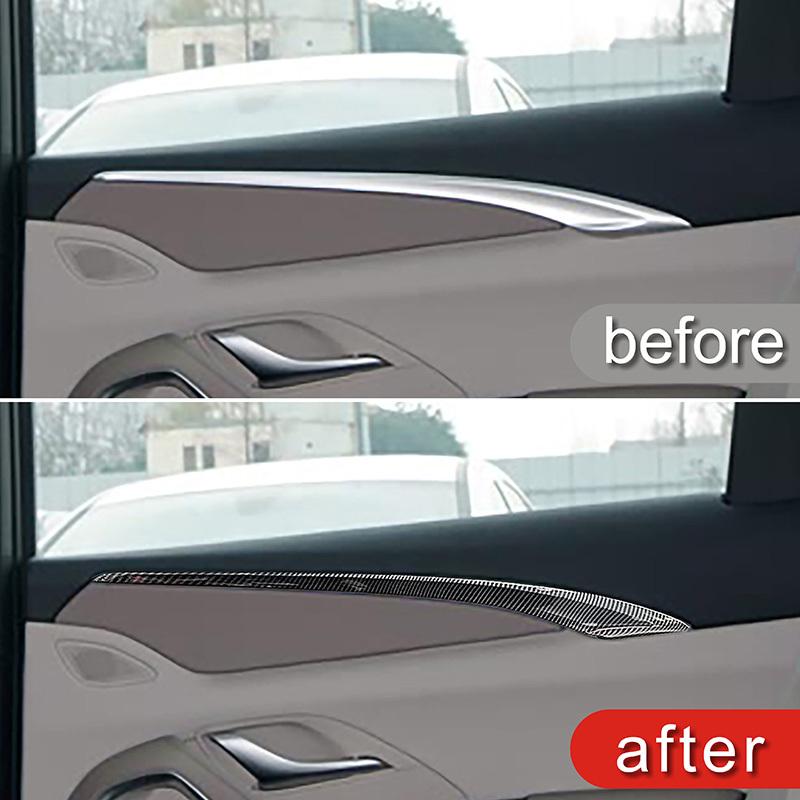 Car Styling Door Trim Strips For BYD Song Pro Carbon Fiber Color Interior Accessories