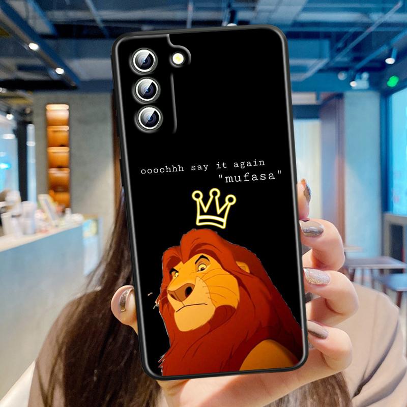 Аниме Король Лев для Samsung Galaxy S24 S23 S22 S21 S20 FE S10 S10E Plus Ultra Pro Lite 5G черный чехол для телефона из ТПУ