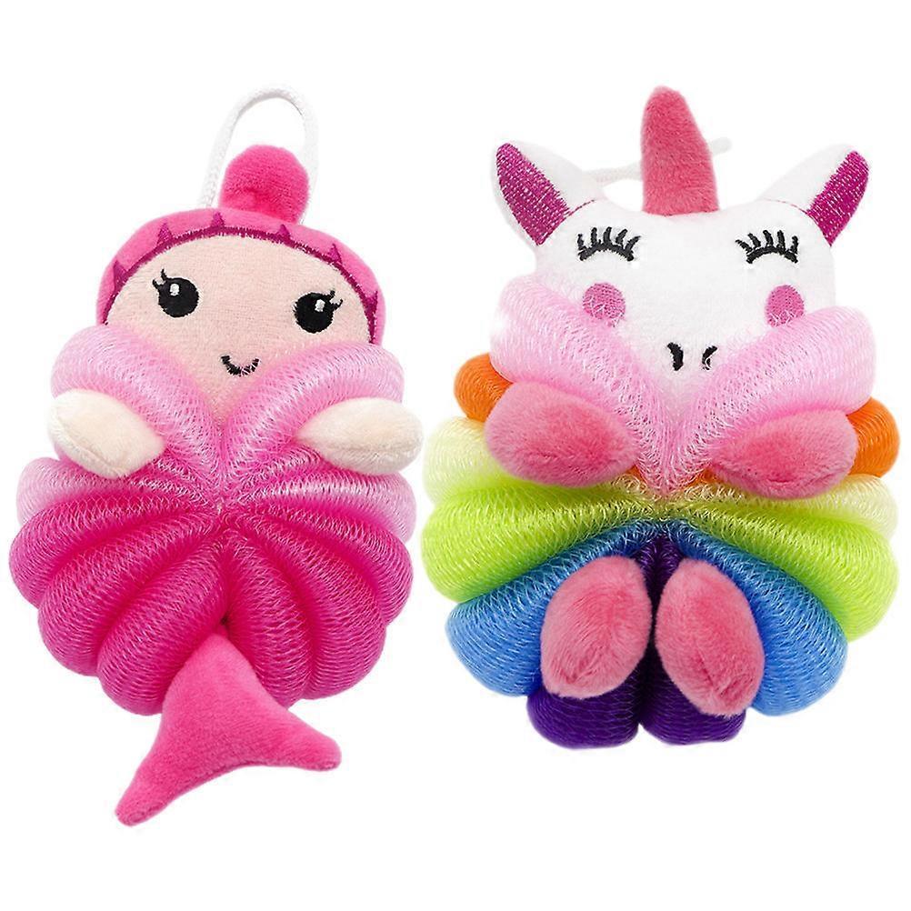 Kids Shower Scrubber Ball for Bath Skin Scrubber Tool 8Pcs