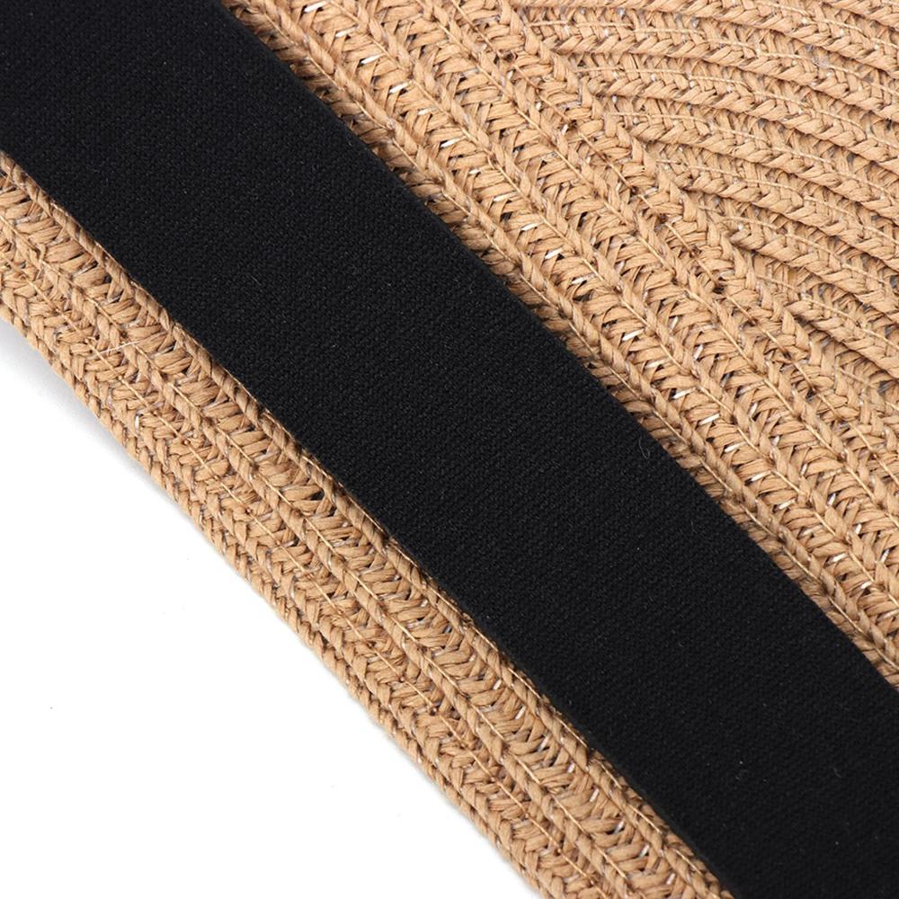 Летняя сворачивающаяся пляжная соломенная складная кепка с защитой от УФ-лучей, шляпа-козырек от солнца, женская шляпа с широкими полями