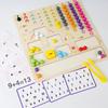 Children Montessori Parish Math Toys Clip Bead Number Counting Calculation Game Preschool Learning Tools Educational Wooden Toys