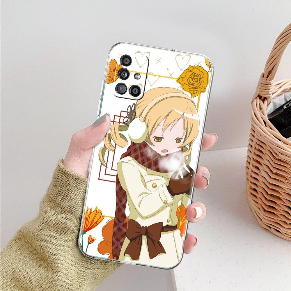Чехол для телефона Anime Puella Magi Madoka Magica для Samsung Galaxy A51 A71 A21S A12 A11 A31 A41 A52 A32 5G A72 A01 A02S Прозрачный чехол