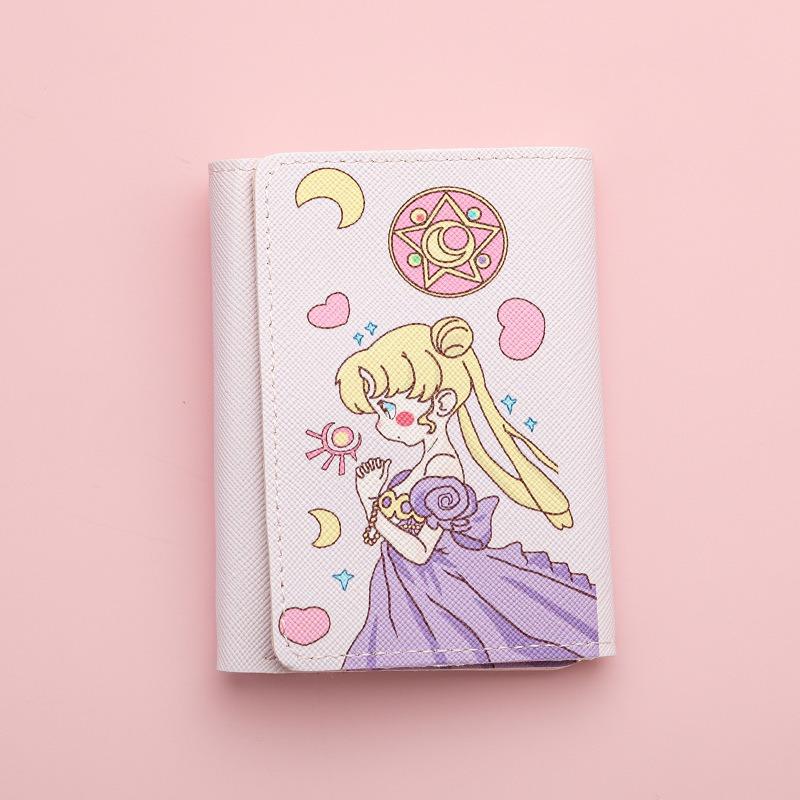 New Cute Cartoon Change Bag Men's and Women's Zipper Short Multi-card Wallet Card Bag