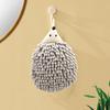 2Pcs Cute Hedgehog Hand Towel Coral Velvet Cartoon Animal Design with Hanging