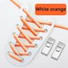 New No Tie Shoe Laces Press Lock Flat Color Gradient Elastic Shoelaces Without Ties Shoelace Rubber Bands for Shoes Woman Man