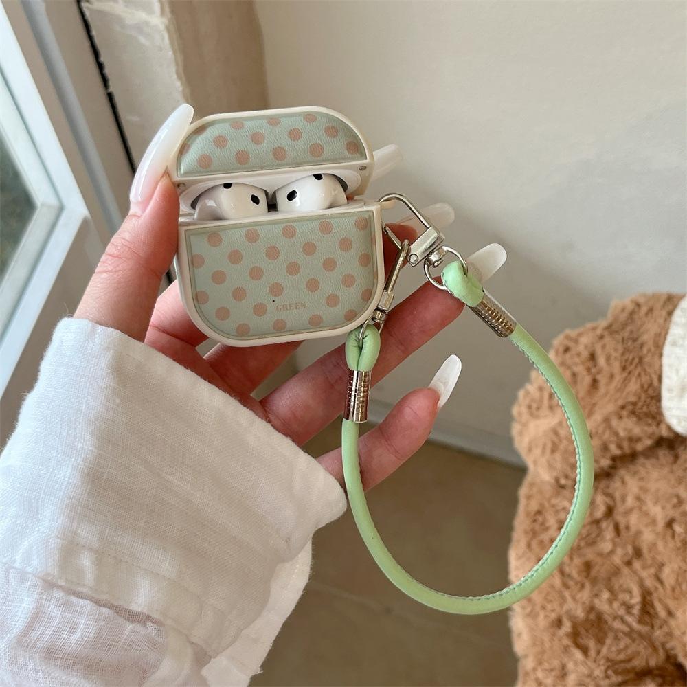 Простой чехол для наушников Apple AirPods 1 / 1-го поколения с дофаминовым горошком, нишевый чехол-подвеска PRO1/PRO1