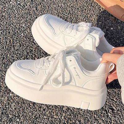 Осень новая универсальная шикарная толстая подошва увеличивающая рост легкая обувь для скейтборда нишевая спортивная и повседневная обувь дети