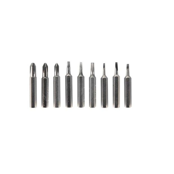 Tournevis de précision 9 en 1 - VELLEMAN - Cruciforme - Plat - Étoile