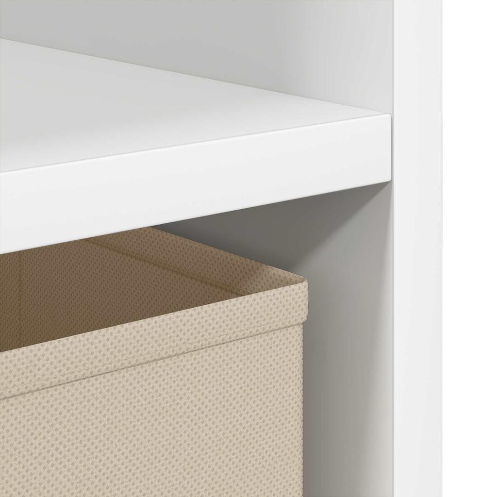 Nightstand White 30.5 x 27 x 59.5 cm Particleboard