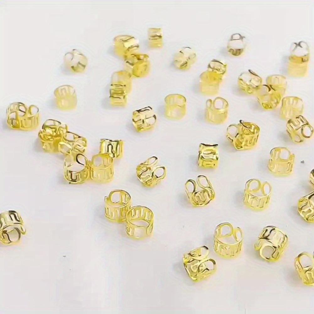 40pcs Dread Locks Dreadlocks Beads Hair Braiding Hair Braid Tubes Hollow Out Hair Ring Men