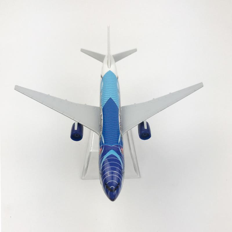 16 см для Малайзии Волнистая Линия B777 Самолет Литой Металл Готовая Модель Самолета Декоративная Книжная Полка Подходит для Подарка
