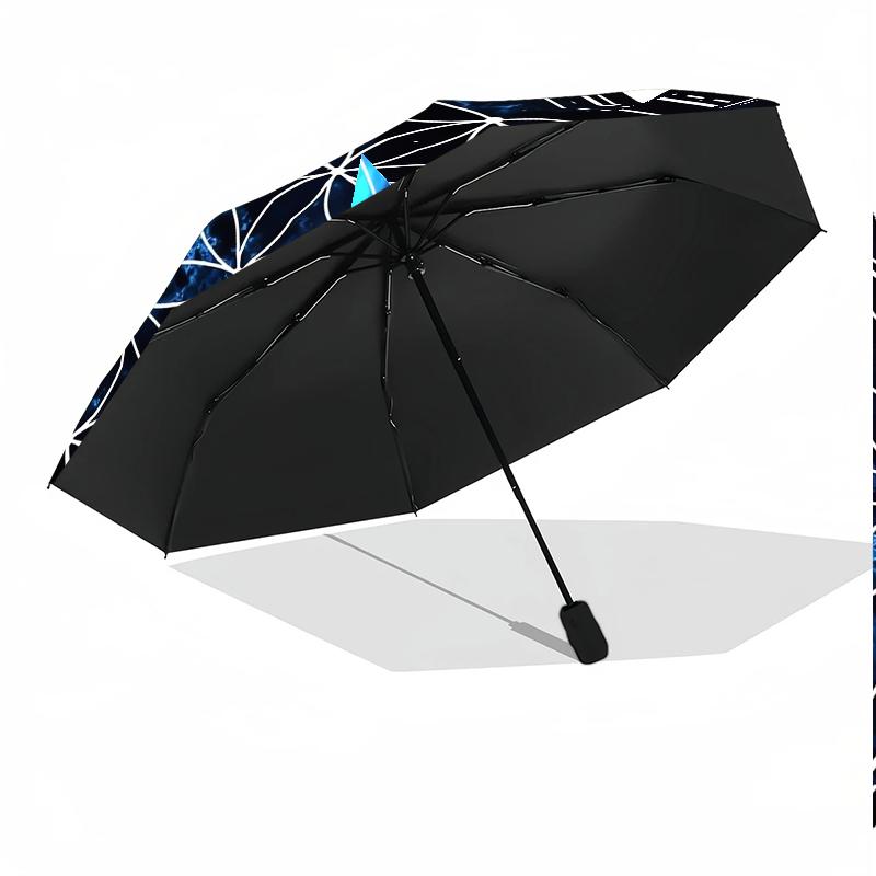Cosmic Flower Of Life 8-Frame for Travel, camping, Casual Lightweight Portable Umbrella, Essential for every family Holidays Birthday Gift