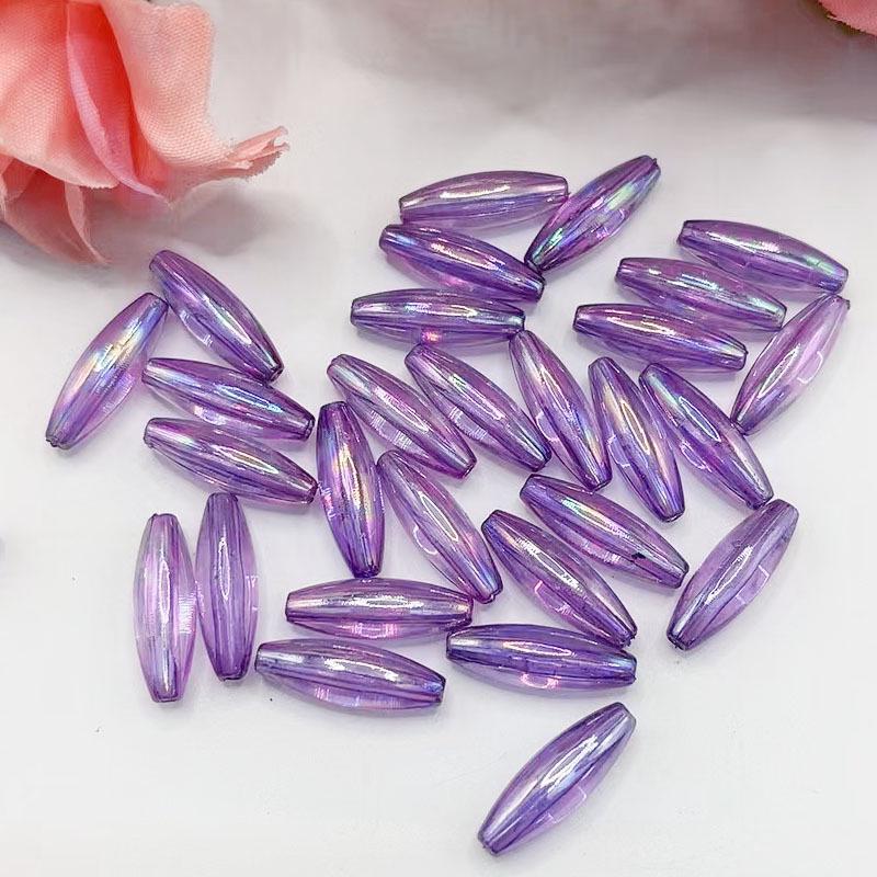 6x19 мм Ирidescentные AB Овальные Капли Воды Акриловые Бусины для DIY Рукоделия